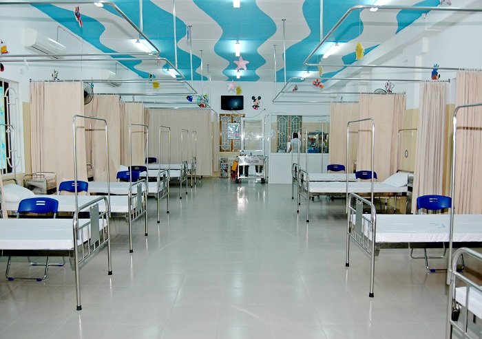 Không gian bệnh viện thoáng đãng